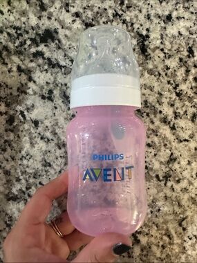 Pink Baby Feeding Bottle - BPA-Free